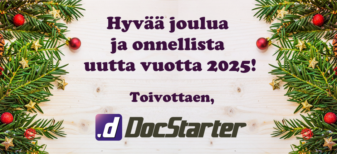 Hyvää joulua ja onnellista uutta vuotta 2025!